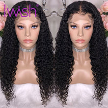 Load image into Gallery viewer, Malaysian Deep Wave Wigs Lace Frontal With Baby Hair For Women Pre Plucked Remy Iwish Lace Front Human Hair Wigs