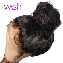 Load image into Gallery viewer, Malaysian Deep Wave Wigs Lace Frontal With Baby Hair For Women Pre Plucked Remy Iwish Lace Front Human Hair Wigs