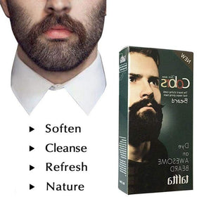 New Arrival Beard Color Cream Gel Long-Lasting Colorfast Non-Toxic No Stimulation Beard Dyeing Cream