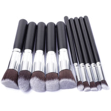 Load image into Gallery viewer, 10 Pcs Silver/Golden Makeup Brushes Set pincel maquiagem Cosmetics  maquillaje Makeup Tool Powder Eyeshadow Cosmetic Set