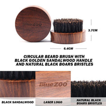 Load image into Gallery viewer, Men Moustache Cream Nutrition Beard Oil Scissors Kit with Moustache Comb Brush Storage Bag Set Black Sandalwood 2018 New