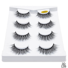 Load image into Gallery viewer, SEXYSHEEP 2/4 pairs natural false eyelashes fake lashes long makeup 3d mink lashes eyelash extension mink eyelashes for beauty