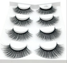 Load image into Gallery viewer, HBZGTLAD 4 pairs natural false eyelashes fake lashes long makeup 3d mink lashes eyelash extension mink eyelashes for beauty