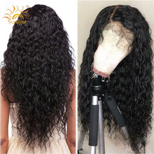 Load image into Gallery viewer, 150 Density Water Wave Wigs Glueless Lace Front Human Hair Wig Pre Plucked For Black Women Sunlight Deep Part Remy Brazilian Wig