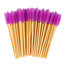Load image into Gallery viewer, zwellbe New Good Quality Disposable 50 Pcs/Pack Eyelash Eye Lash Makeup Brush Mini Mascara Wands Brush Eyelash Extension Tool