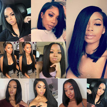 Load image into Gallery viewer, Joedir Hair Human Hair Weave 3 4 Bundles With Closure Brazilian Straight Weave Non Remy Hair 28 30 Inch Bundles With Closure