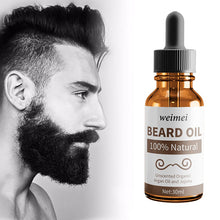 Load image into Gallery viewer, 30ml Natural Men Beard Care Essential Oils Beard Growth Soft Beard Oil Hair Loss Products