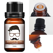 Load image into Gallery viewer, 10ml Natural Men Beard Oil for Styling Beeswax Moisturizing Smoothing Gentlemen Beard Care Conditioner Products