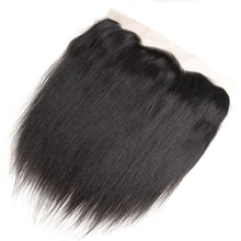 Load image into Gallery viewer, Beauty Grace Bundles With Frontal 3 Bundle Non Remy 13x4 Frontal Closure Peruvian Straight Human Hair Weave Bundles With Closure
