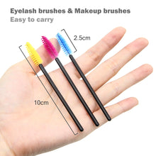 Load image into Gallery viewer, LKE 50Pcs Eyelash Brushes Makeup Brushes Disposable Mascara Wands Applicator Spoolers Eye Lashes Cosmetic Brush Makeup Tools