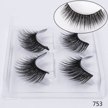 Load image into Gallery viewer, SEXYSHEEP 2 pairs natural false eyelashes fake lashes makeup kit 3D Mink Lashes eyelash extension mink eyelashes maquiagem