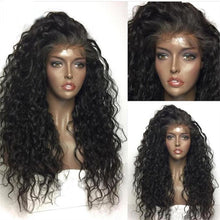 Load image into Gallery viewer, Water Wave Wig 360 Lace Frontal Wig Pre plucked With Baby Hair GEM Remy Peruvian Natural Lace Front Human Hair Wig Black Women