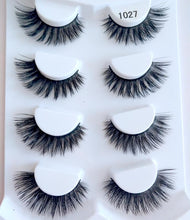 Load image into Gallery viewer, HBZGTLAD 4 pairs natural false eyelashes fake lashes long makeup 3d mink lashes eyelash extension mink eyelashes for beauty