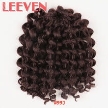 Load image into Gallery viewer, Leeven  8'' 75g Jumpy Wand Curl Twist Crochet Braids Jamaican Bounce African Synthetic Braiding Hair High Temperature Fiber