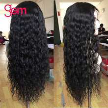 Load image into Gallery viewer, Water Wave Wig 360 Lace Frontal Human Hair Wigs Pre plucked With Baby Hair GEM Remy Malaysian Deep Part Natural Lace Front Wig