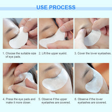 Load image into Gallery viewer, 50pairs/pack New Paper Patches Eyelash Under Eye Pads Lash Eyelash Extension Paper Patches Eye Tips Sticker Wraps Make Up Tools