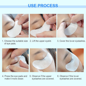 50pairs/pack New Paper Patches Eyelash Under Eye Pads Lash Eyelash Extension Paper Patches Eye Tips Sticker Wraps Make Up Tools