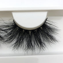 Load image into Gallery viewer, Mikiwi 25mm Long 3D mink lashes E01 extra length mink eyelashes Big dramatic volumn eyelashes strip thick false eyelash