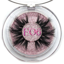 Load image into Gallery viewer, Mikiwi 25mm Long 3D mink lashes E01 extra length mink eyelashes Big dramatic volumn eyelashes strip thick false eyelash
