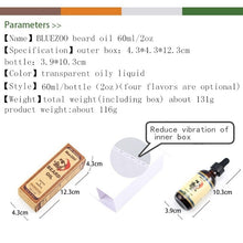 Load image into Gallery viewer, 60ml Organic Men Face Beard Oil 100% Natural Soften Oil Hair Growth Nourishing Cream For Beard Hair Grow New