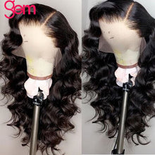 Load image into Gallery viewer, Body Wave Wig Lace Front Human Hair Wig Pre Plucked For Black Women GEM Peruvian Remy Natural Human Hair Lace Front Wig 