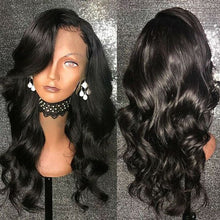 Load image into Gallery viewer, Body Wave Wig Lace Front Human Hair Wig Pre Plucked For Black Women GEM Peruvian Remy Natural Human Hair Lace Front Wig 