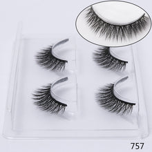 Load image into Gallery viewer, SEXYSHEEP 2 pairs natural false eyelashes fake lashes makeup kit 3D Mink Lashes eyelash extension mink eyelashes maquiagem