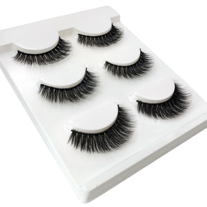 3 Pairs natural false eyelashes thick makeup real 3d mink lashes soft eyelash extension fake eye lashes long mink eyelashes 3d 