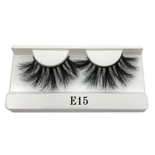 Load image into Gallery viewer, Mikiwi 25mm Long 3D mink lashes E01 extra length mink eyelashes Big dramatic volumn eyelashes strip thick false eyelash