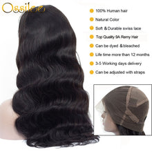 Load image into Gallery viewer, Pre Plucked Full Lace Human Hair Wigs Body Wave Wig Human Hair Lace Wig Ossilee Full Lace Wigs Human Hair With Baby Hair
