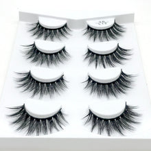 Load image into Gallery viewer, HBZGTLAD 4 pairs natural false eyelashes fake lashes long makeup 3d mink lashes eyelash extension mink eyelashes for beauty
