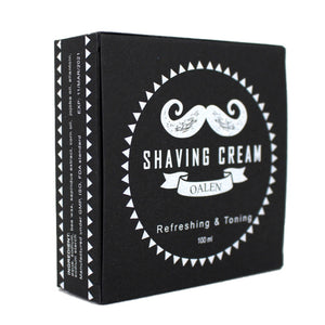 Hot Sales 1Pieces Men Daily Use Styling Round Facial Beard Beard Care Natural Organic Oils Shaving Cream Dropshipping