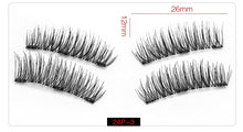 Load image into Gallery viewer, Magnetic Eyelashes With 2/3 Magnets 3D Magnetic False Eyelashes Natural False Eyelashes Magnetic Lashes makeup extension