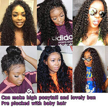 Load image into Gallery viewer, Brazilian Virgin 180% 250% High Density 360 Lace Frontal Wigs Water Wave Human Hair Wigs With Baby Hair Pre Plucked Full Ends