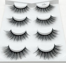 Load image into Gallery viewer, HBZGTLAD 4 pairs natural false eyelashes fake lashes long makeup 3d mink lashes eyelash extension mink eyelashes for beauty