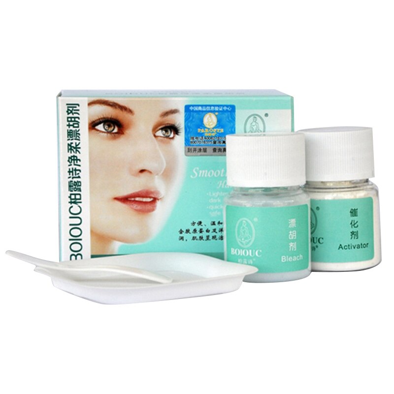 Face Fine Hair Beard Eyebrow Hair Removal Facial Hair Bleaching Set RemoveBeauty New Arrival (Transparent)