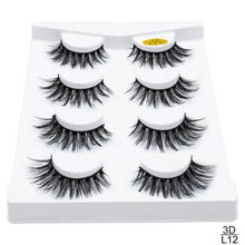 Load image into Gallery viewer, SEXYSHEEP 2/4 pairs natural false eyelashes fake lashes long makeup 3d mink lashes eyelash extension mink eyelashes for beauty