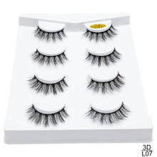 Load image into Gallery viewer, SEXYSHEEP 2/4 pairs natural false eyelashes fake lashes long makeup 3d mink lashes eyelash extension mink eyelashes for beauty