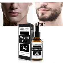 Load image into Gallery viewer, Men Nourishing Beard Essential Oils Improving Manic Bearded Growth Fluid Care Products Beard Growth Hot 2018