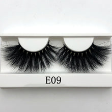 Load image into Gallery viewer, Mikiwi 25mm Long 3D mink lashes E01 extra length mink eyelashes Big dramatic volumn eyelashes strip thick false eyelash