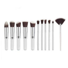 Load image into Gallery viewer, 10 Pcs Silver/Golden Makeup Brushes Set pincel maquiagem Cosmetics  maquillaje Makeup Tool Powder Eyeshadow Cosmetic Set