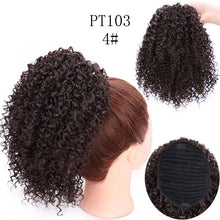 Load image into Gallery viewer, Drawstring Puff Afro Kinky Curly Ponytail African American Short Wrap Synthetic clip in Ponytail Hair Extensions AISI HAIR