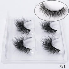 Load image into Gallery viewer, SEXYSHEEP 2 pairs natural false eyelashes fake lashes makeup kit 3D Mink Lashes eyelash extension mink eyelashes maquiagem