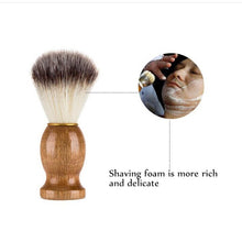 Load image into Gallery viewer, Man's Beard Brush Using Advanced Bristles Solid Wood Handle High-End Beard Brush New