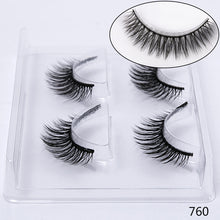 Load image into Gallery viewer, SEXYSHEEP 2 pairs natural false eyelashes fake lashes makeup kit 3D Mink Lashes eyelash extension mink eyelashes maquiagem