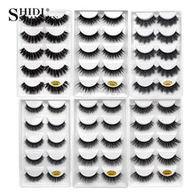 Load image into Gallery viewer, SHIDISHANGPIN 1 box mink eyelashes natural long 3d mink lashes hand made false lashes plastic cotton stalk makeup false eyelash 