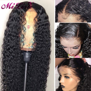 150 Density Water Wave Wigs 360 Lace Frontal Wigs Pre Plucked With Baby Hair Remy Brazilian Short Lace Front Human Hair Wigs