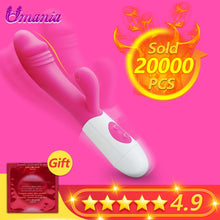 Load image into Gallery viewer, G Spot Dildo Rabbit Vibrator for Women Dual Vibration Silicone Waterproof Female Vagina Clitoris Massager Sex Toys For Women