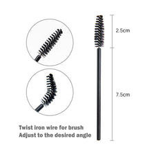 Load image into Gallery viewer, LKE 50Pcs Eyelash Brushes Makeup Brushes Disposable Mascara Wands Applicator Spoolers Eye Lashes Cosmetic Brush Makeup Tools