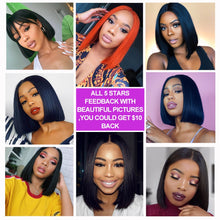 Load image into Gallery viewer, Unice Hair Lace Front Human Hair Wigs Wigs 8-14 Inch Straight Short Blunt Cut Bob For Black Women Brazilian Remy Hair
